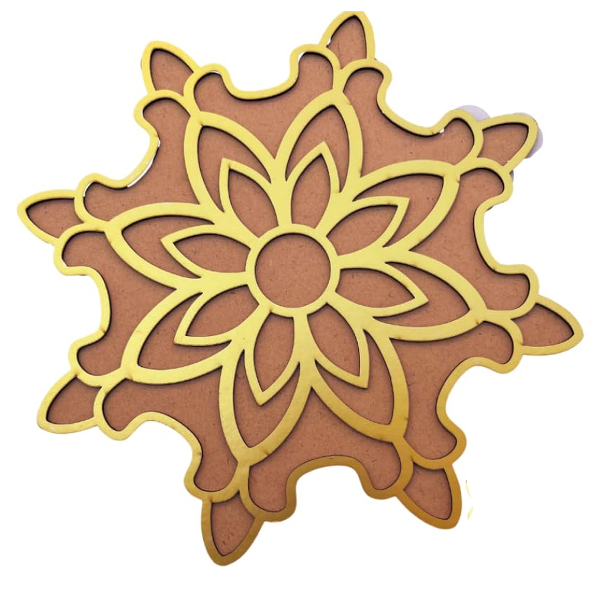 Rangoli Stencil Assorted Desgion I MDF Rangoli Stencil I Rangoli Pouch Free Pack Of 5 12*12 Inch