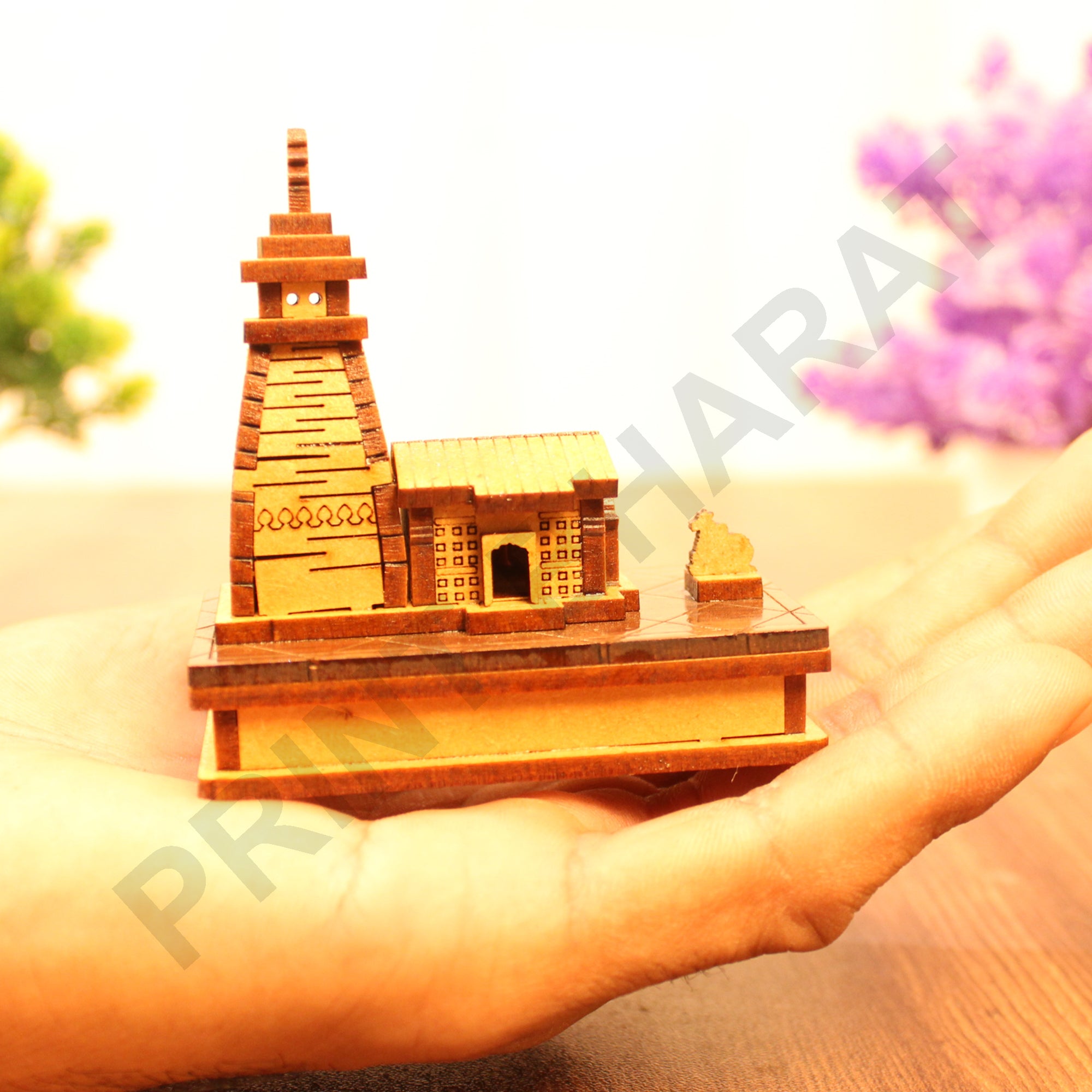 Kedarnath Wooden Temple,Shree Kedarnath Dham LENGTH: 11.5 CM,WIDHT: 8.5 CM,HEIGHT: 16 CM