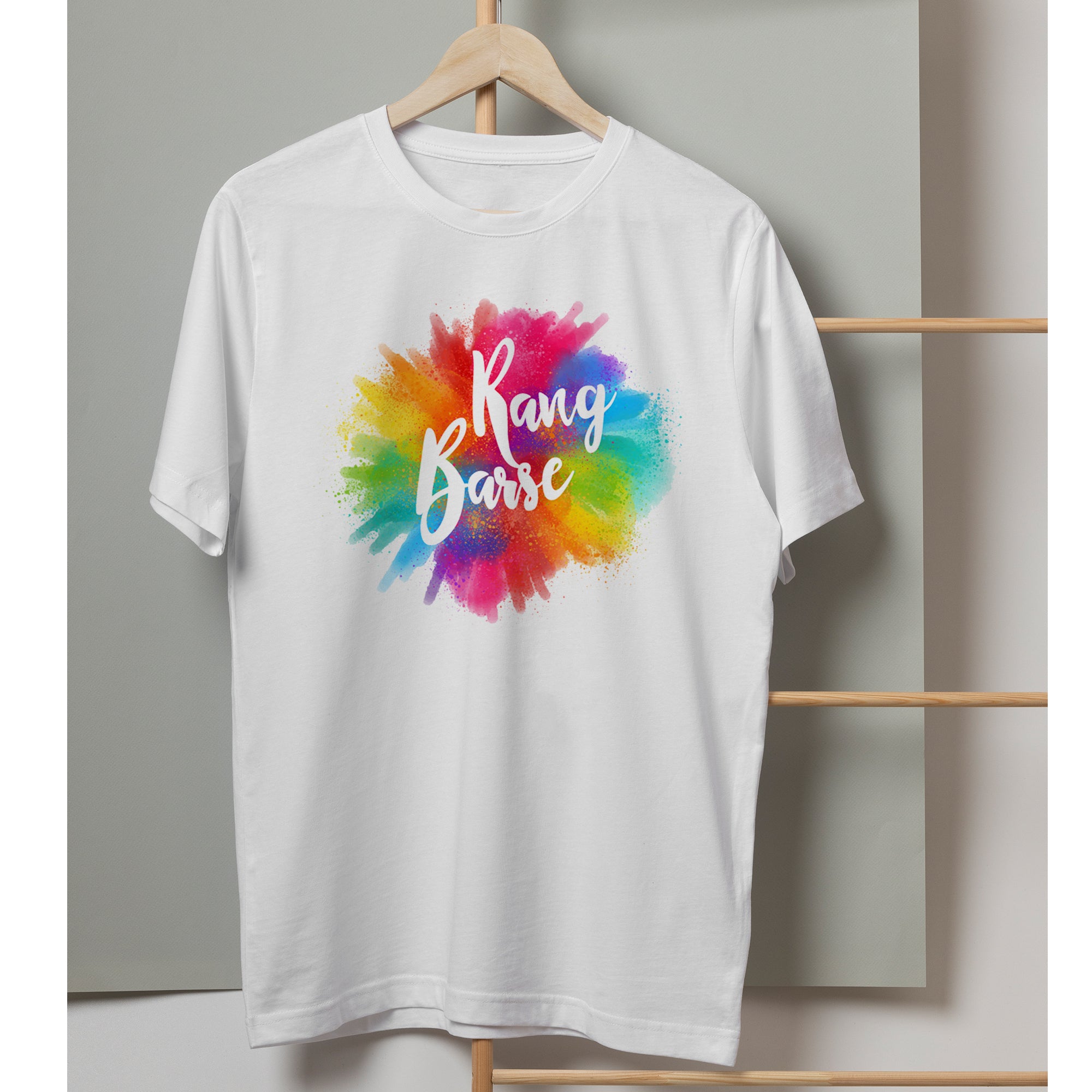 Holi T-shirt Rang Barse Desgion Multicolor Men/Women Kids T-shirt