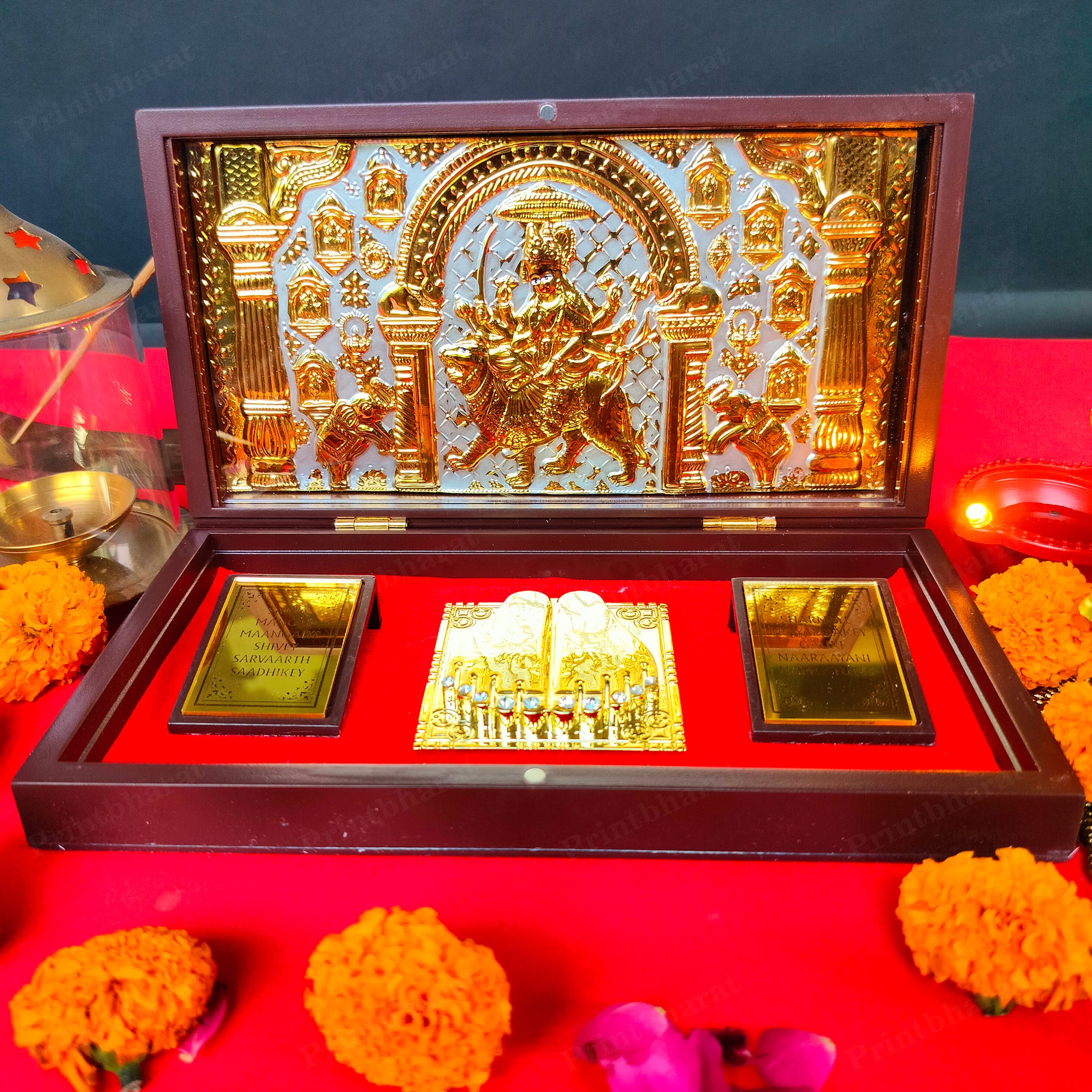 Jai Mata Di Pocket Temple (24 Karat Gold Coated)
