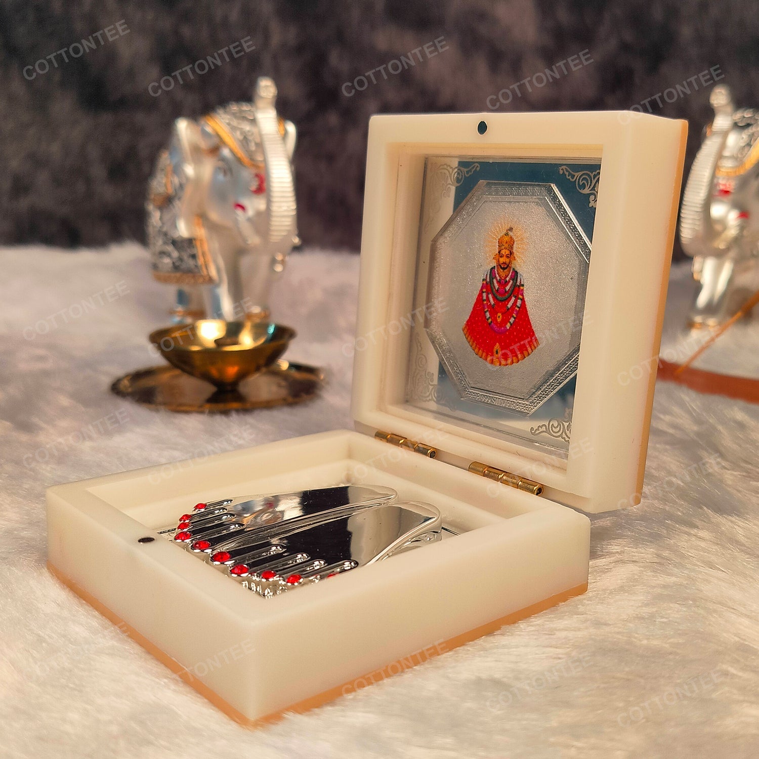 Khatu Shyam Pocket Temple (24 Karat Gold Coated)