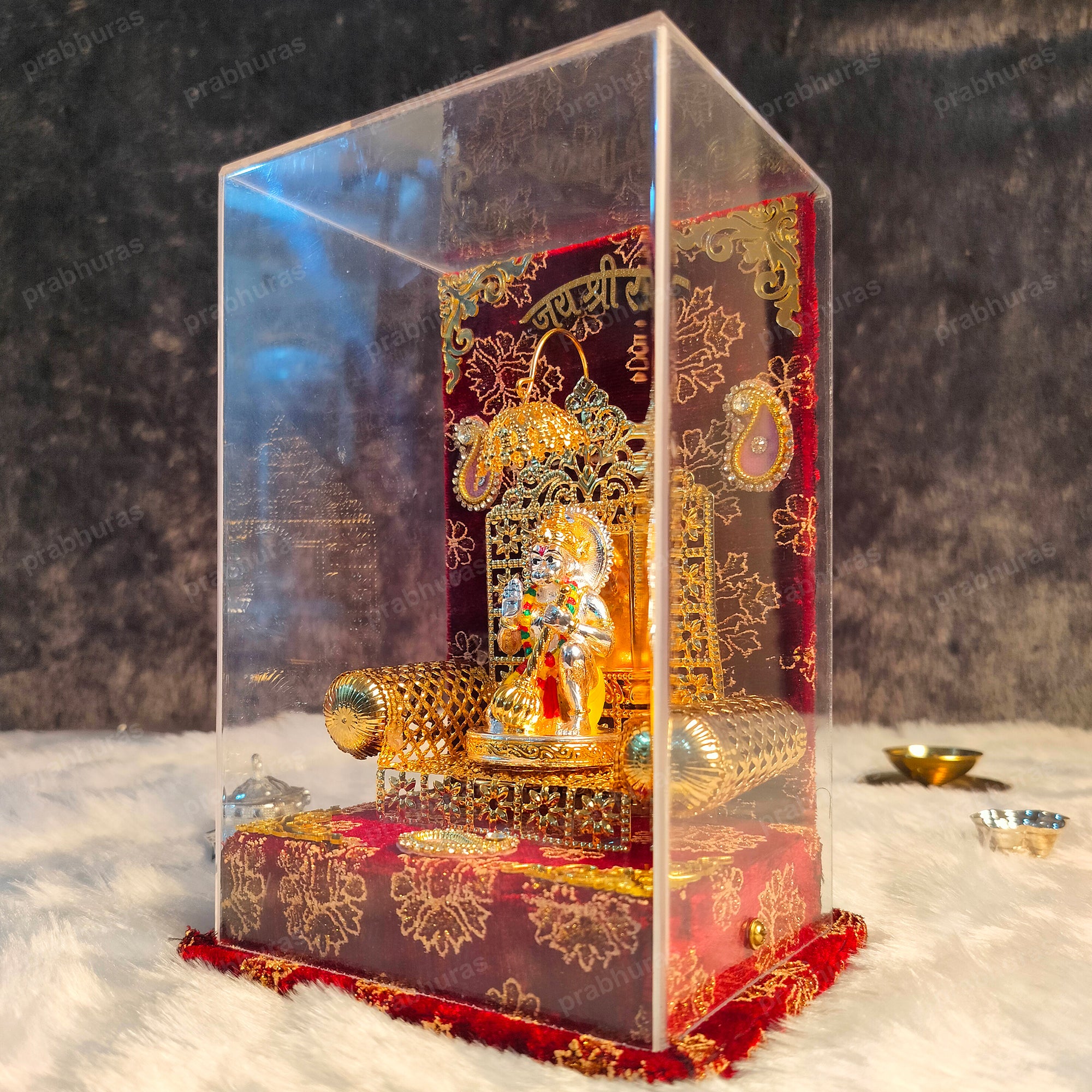 Mahabali Hanuman ji With Gold And Silver Coated