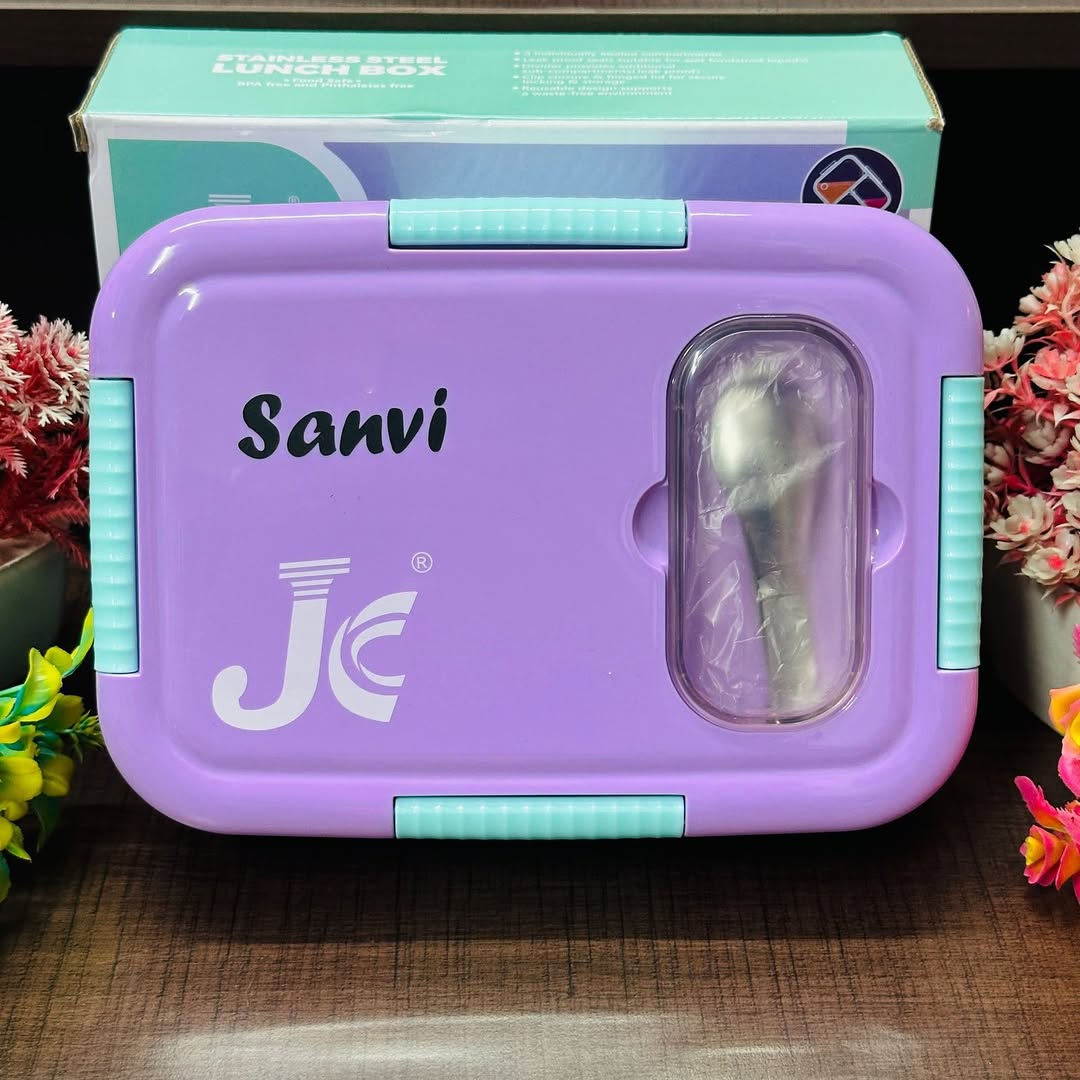 3 Grid Stainless Steel Personalized Insulated Lunch Box