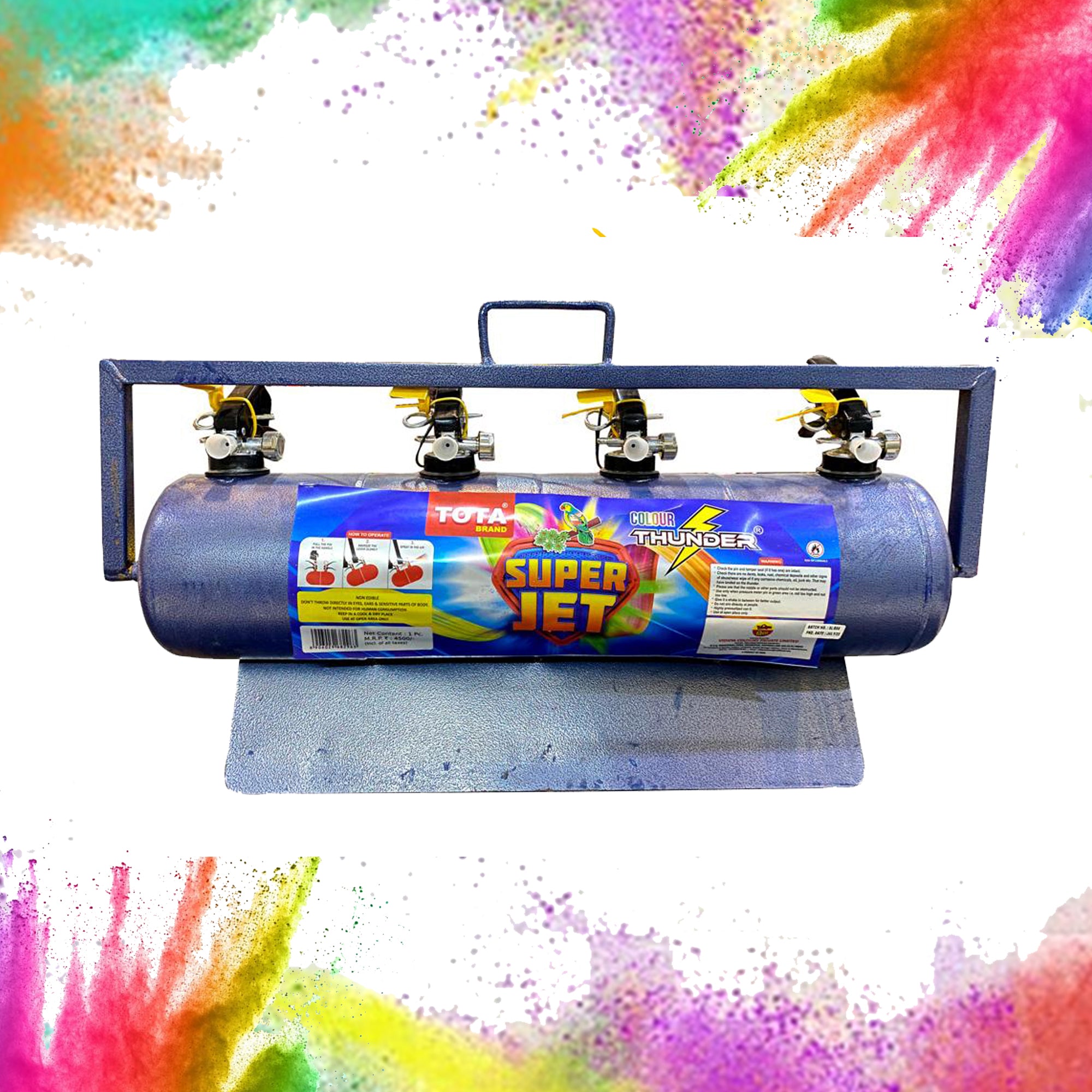 Thunder Triple Jet Color Cloud Holi Gadget || 3 Colors at a Time