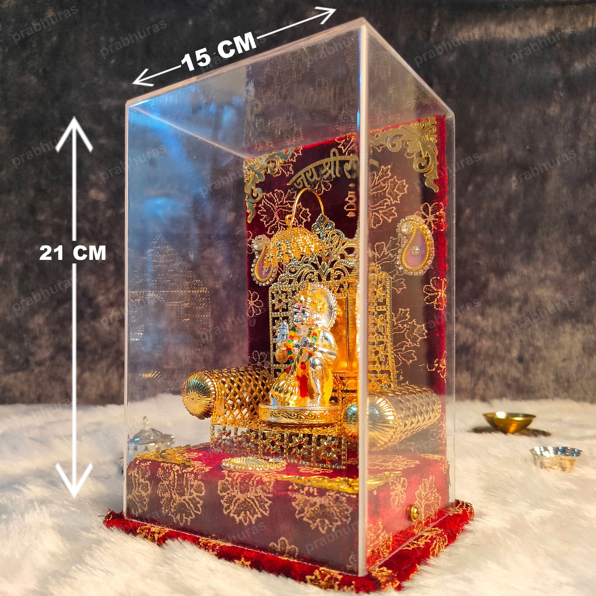 Mahabali Hanuman ji With Gold And Silver Coated