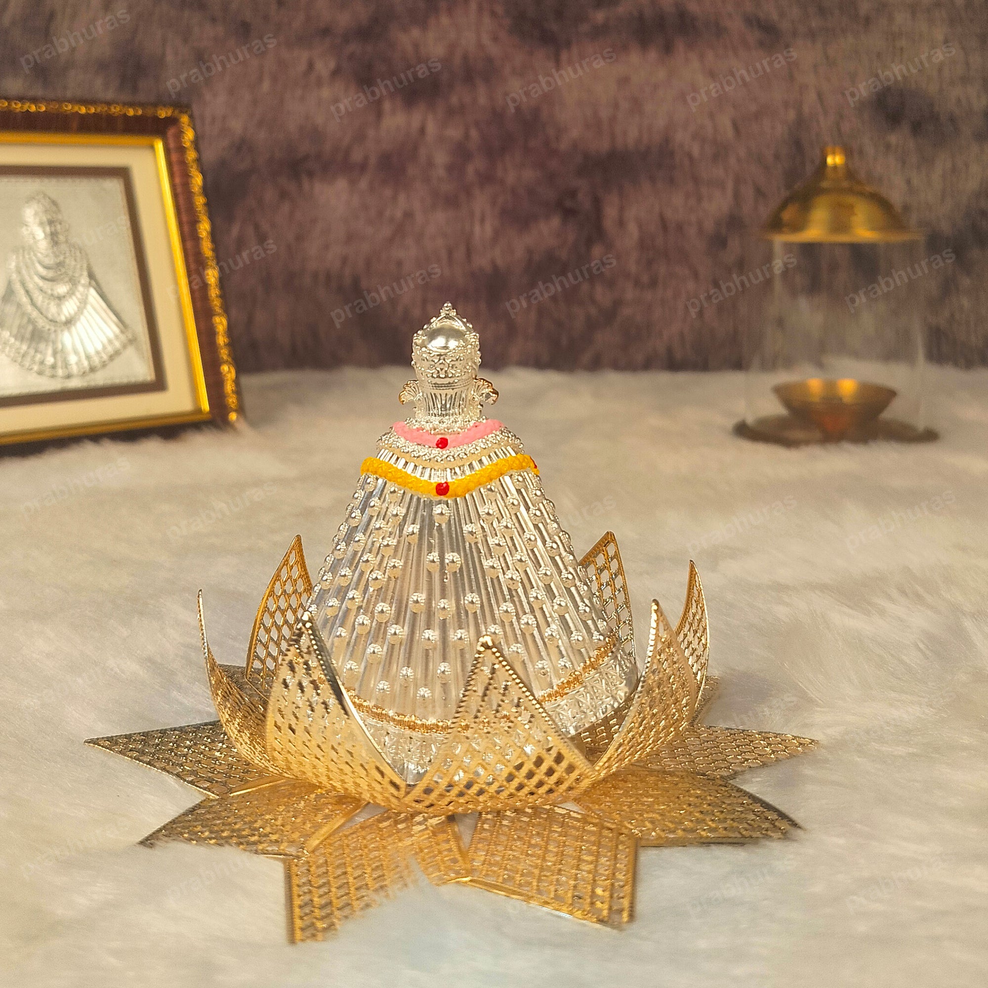 Khatu Shyam With Chalisa Pure Silver Table Top