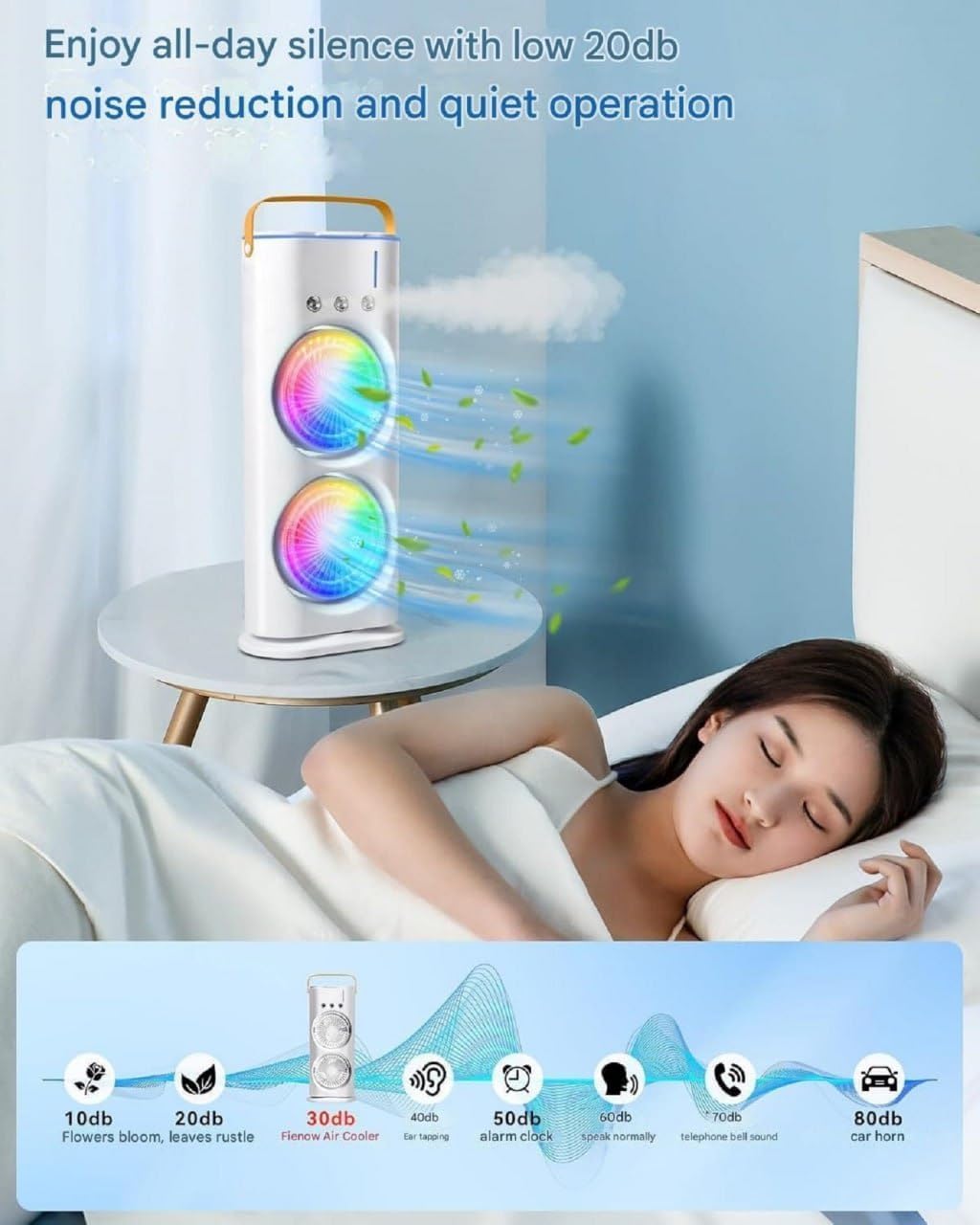 Double End Mini Air Cooler Fan