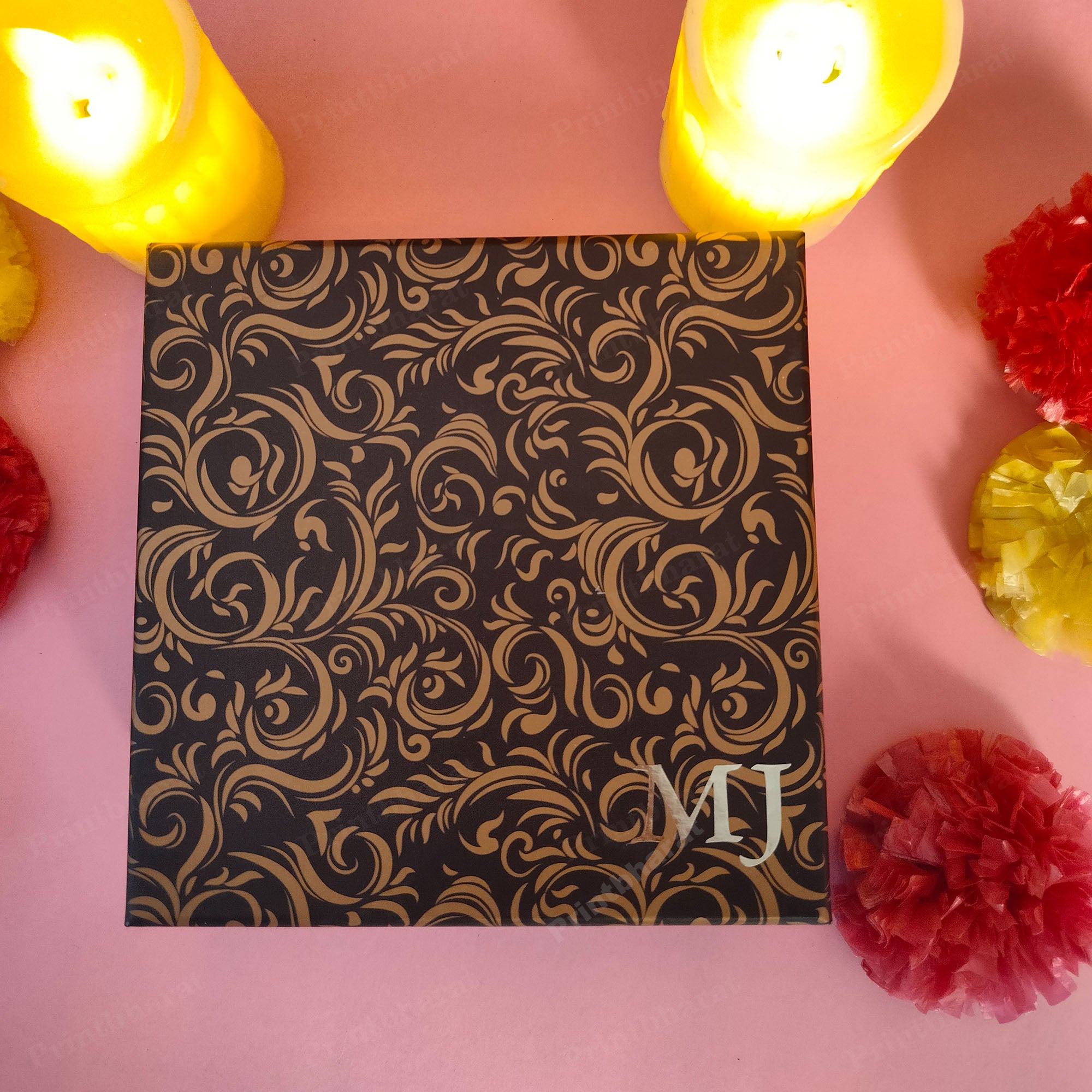 Shree Balaji Leaf 24KT Gold Coated Table Top