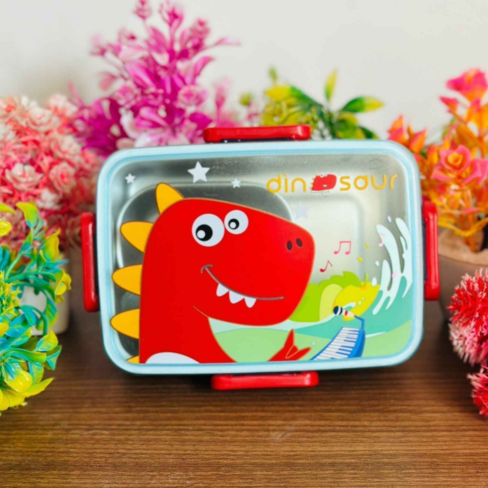 RainbowBites Bento Personalized Lunchbox (Leak Proof) (3 Compartment) 600 ML
