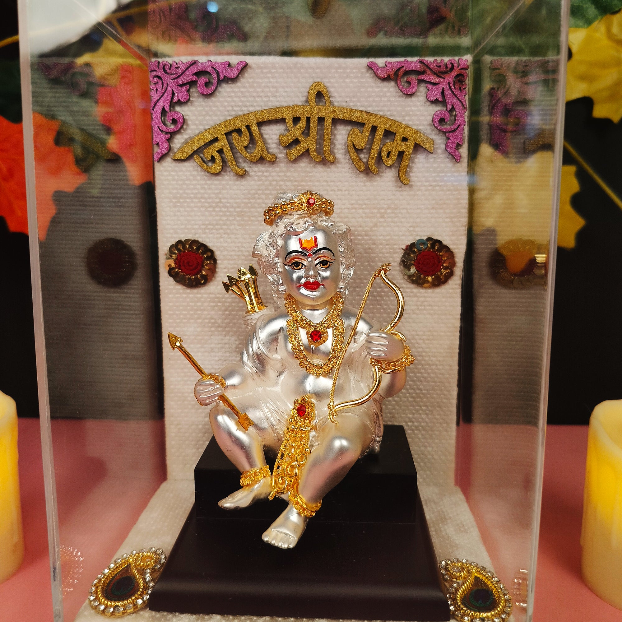 Shri Bal Ram Ji With Gold And Silver Coated