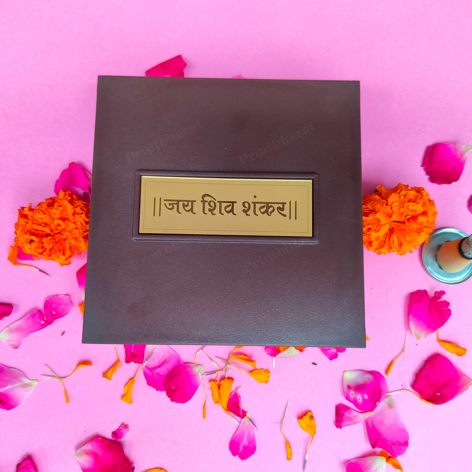 Shiv Shanker Small Pocket Temple (24 Karat Gold Coated)
