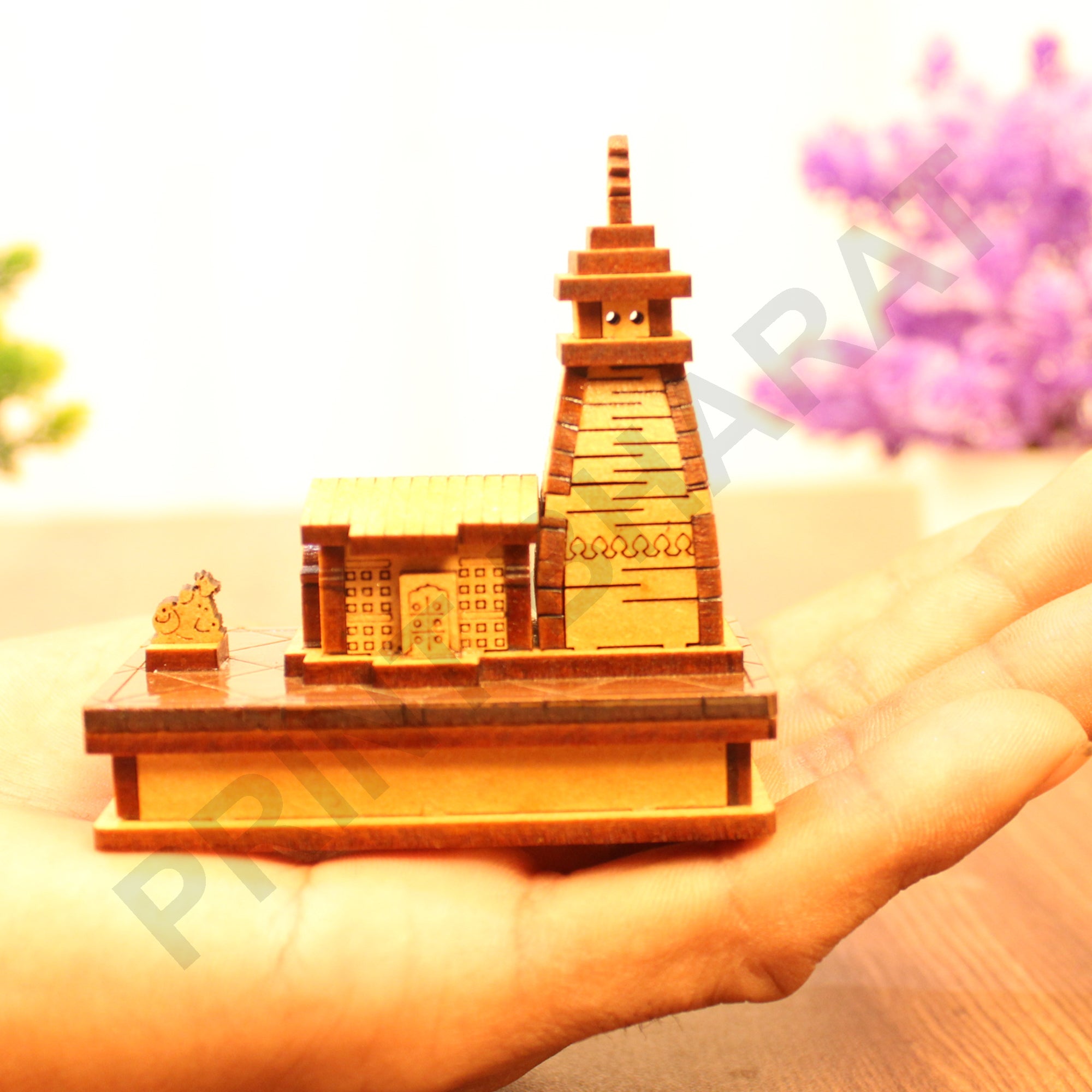 Kedarnath Wooden Temple,Shree Kedarnath Dham LENGTH: 11.5 CM,WIDHT: 8.5 CM,HEIGHT: 16 CM