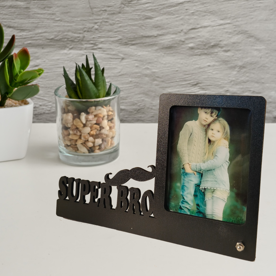Customized Raksha Bandhan/Bhaidhoj MDF Photo Frame Gifting For Bhaiya Bhabhi/Brother/Sister Personalized