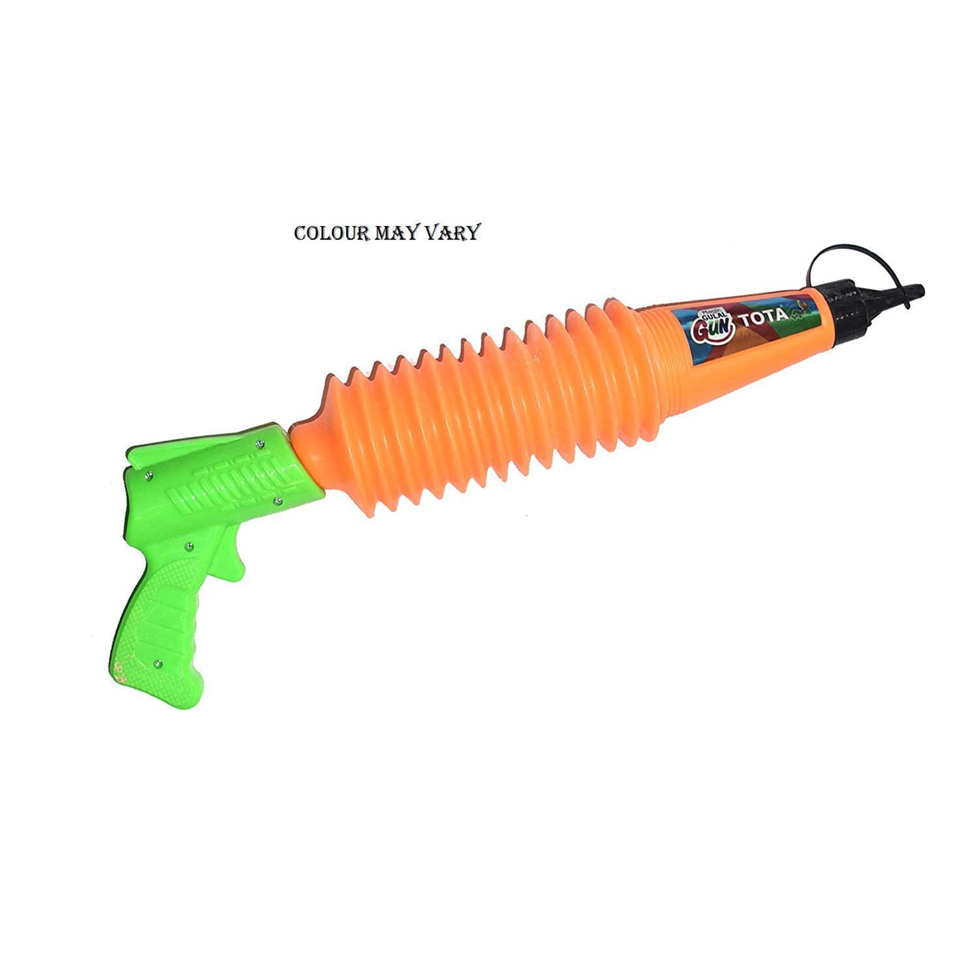 Gun for Holi - Sprays Dry Colors in Air | Natural and Herbal Holi Kit for Kids Festivals and Holi Celebrations - 1 Refillable Pichkari and 2 Packets of Gulal Colors