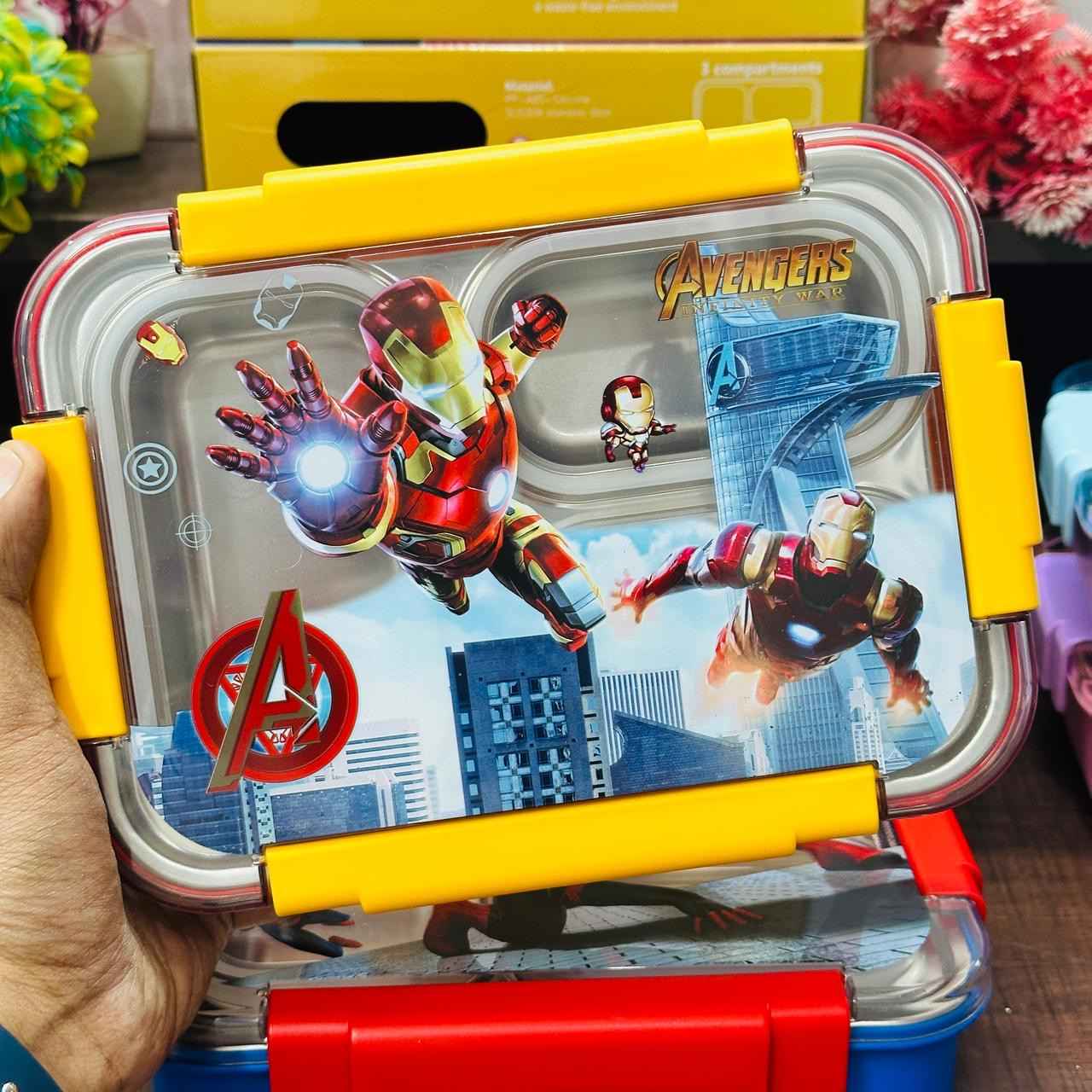 Insulated 3 grid personalized bento lunch box