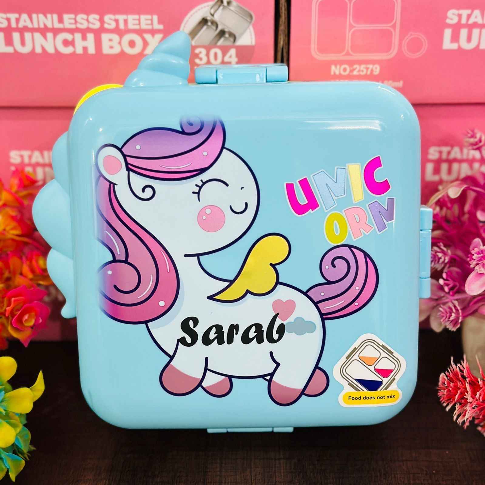 Safari Bento personalized Lunch Box (Spill Free)(3 Compartment)