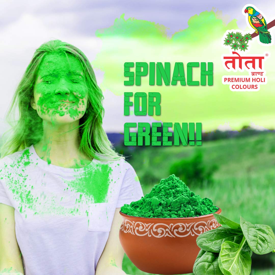 Organic Raw Gulal 40g X 4 Pcs