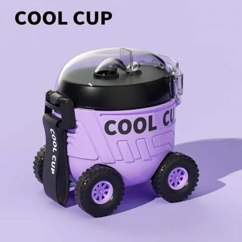 Personalize Coolcup Interesting Toy Cute Appearance for School Home Water Bottle 500 ml Water Bottle (Set of 1, Multicolor)