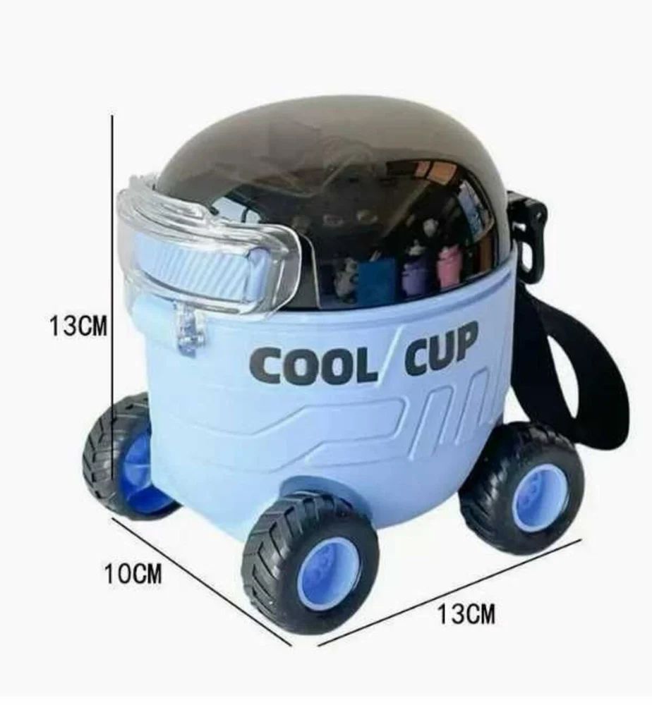Personalize Coolcup Interesting Toy Cute Appearance for School Home Water Bottle 500 ml Water Bottle (Set of 1, Multicolor)