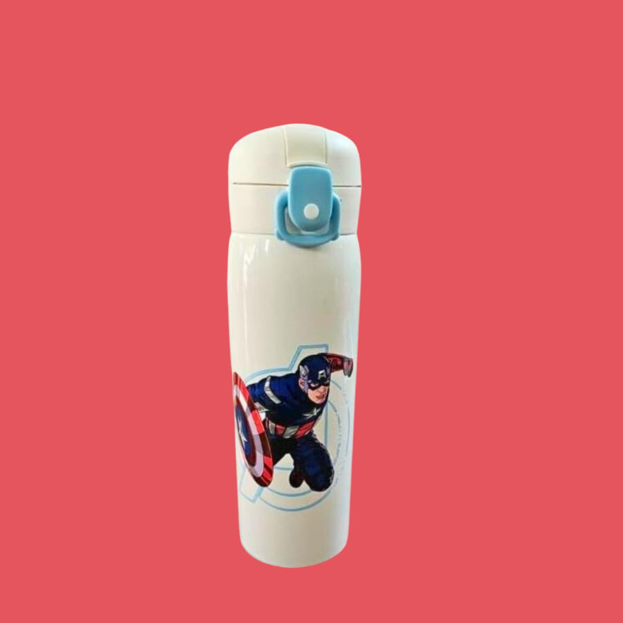 Marvel Hero Stainless Steel Kids Water Bottle - Leak Proof And Insulated (500 ml)