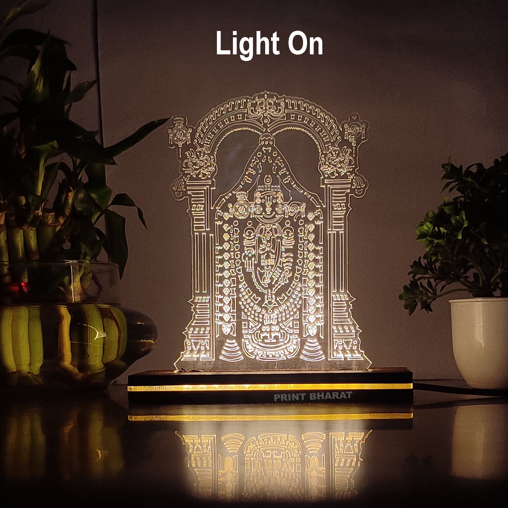 Acrylic Bala Ji Led frame size ( 16 cm* 11 Cm )