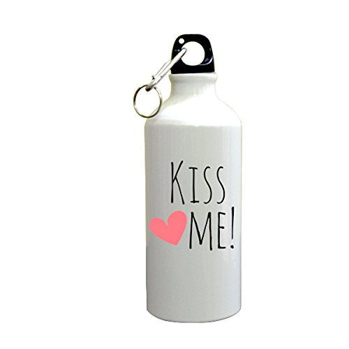 Love Quotes Kiss ME Printed Sipper (600ml, Aluminium)