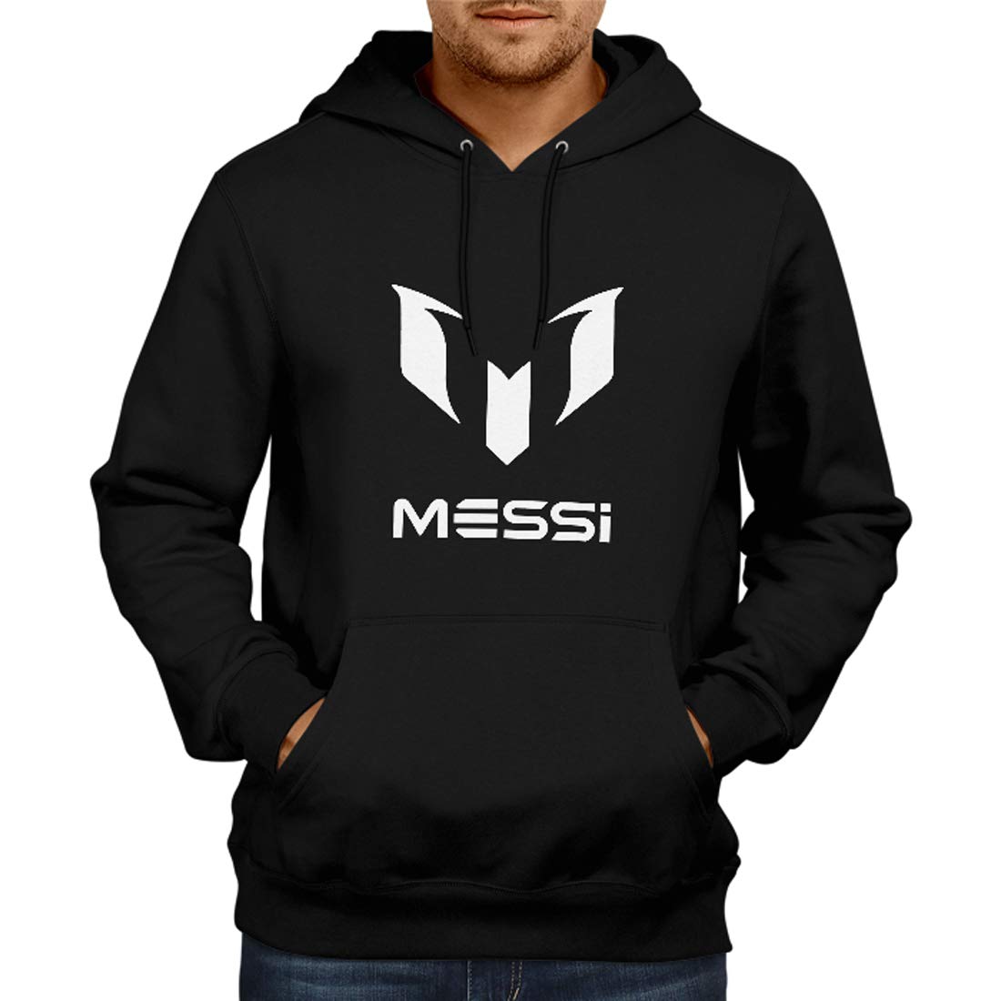 Inferno Messi Hoodie Black Unisex Printed Hoodie Black Color