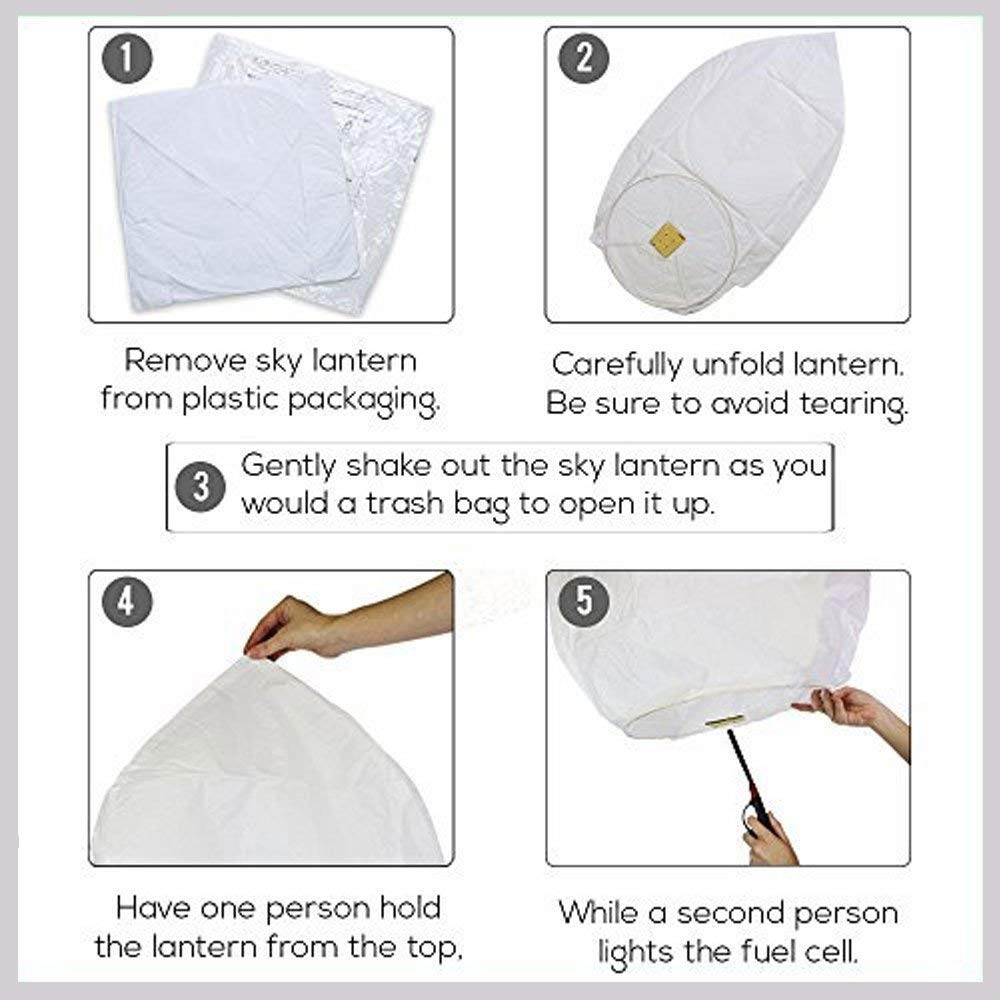 Sky Lanterns Multicolour Wishing Hot Air Balloon