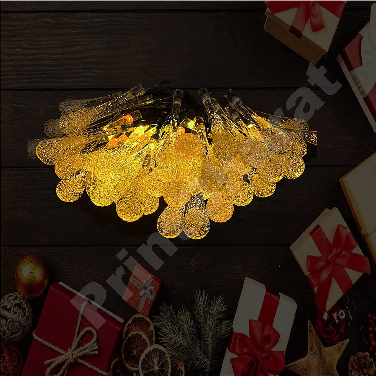 Water Drop Light Diwali Decoration Curtain for Decoration for Gift Christmas Decoration Valentine Decoration Home Decoration