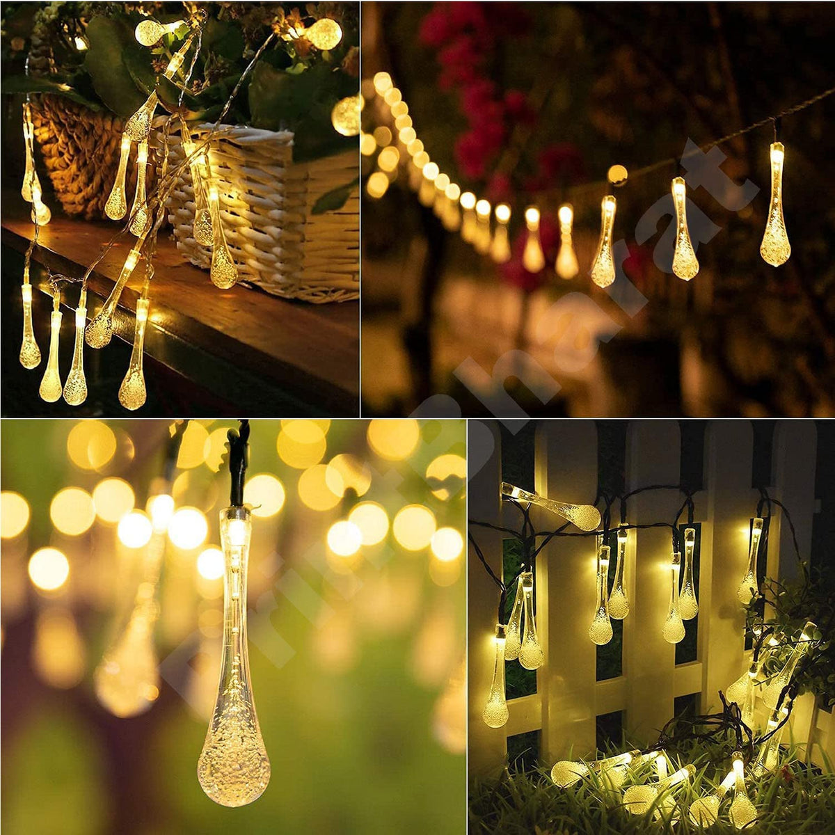 Water Drop Light Diwali Decoration Curtain for Decoration for Gift Christmas Decoration Valentine Decoration Home Decoration