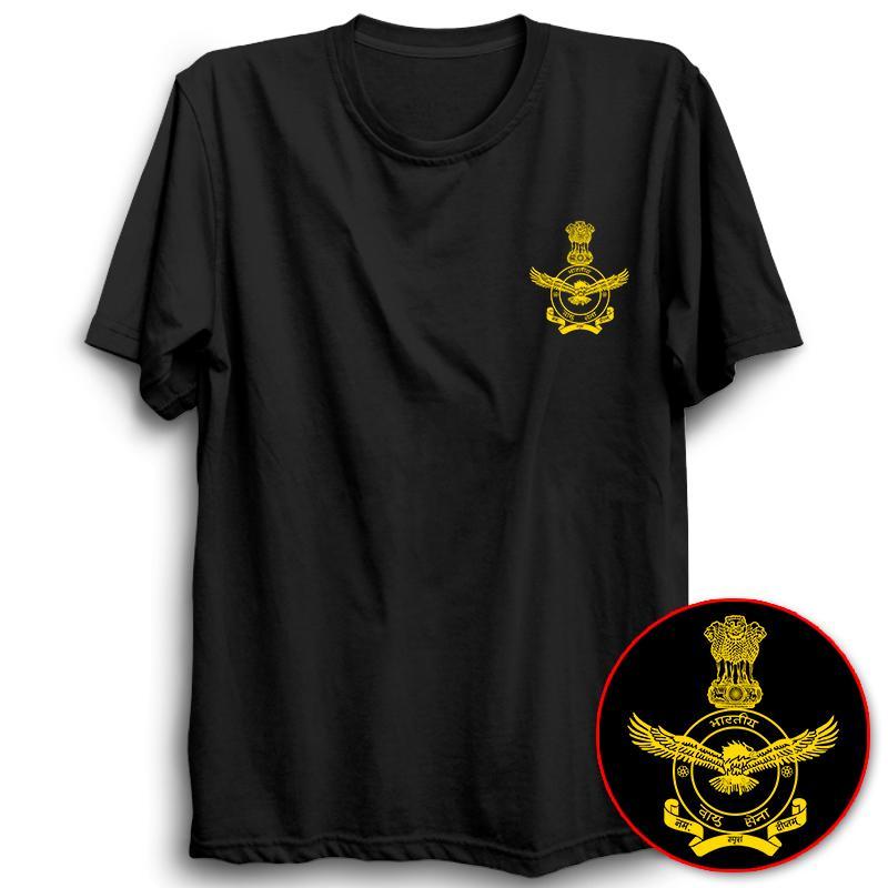 Bhartiya Vayu Sena Half Sleeve Black
