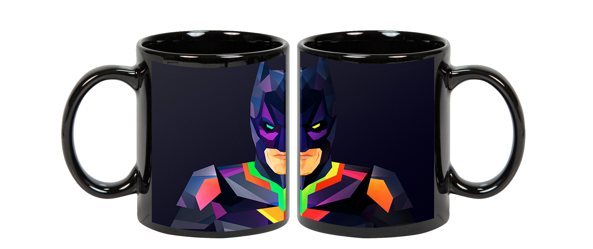 Batmen Superhero Ceramic  Black  Mug, 350 Ml