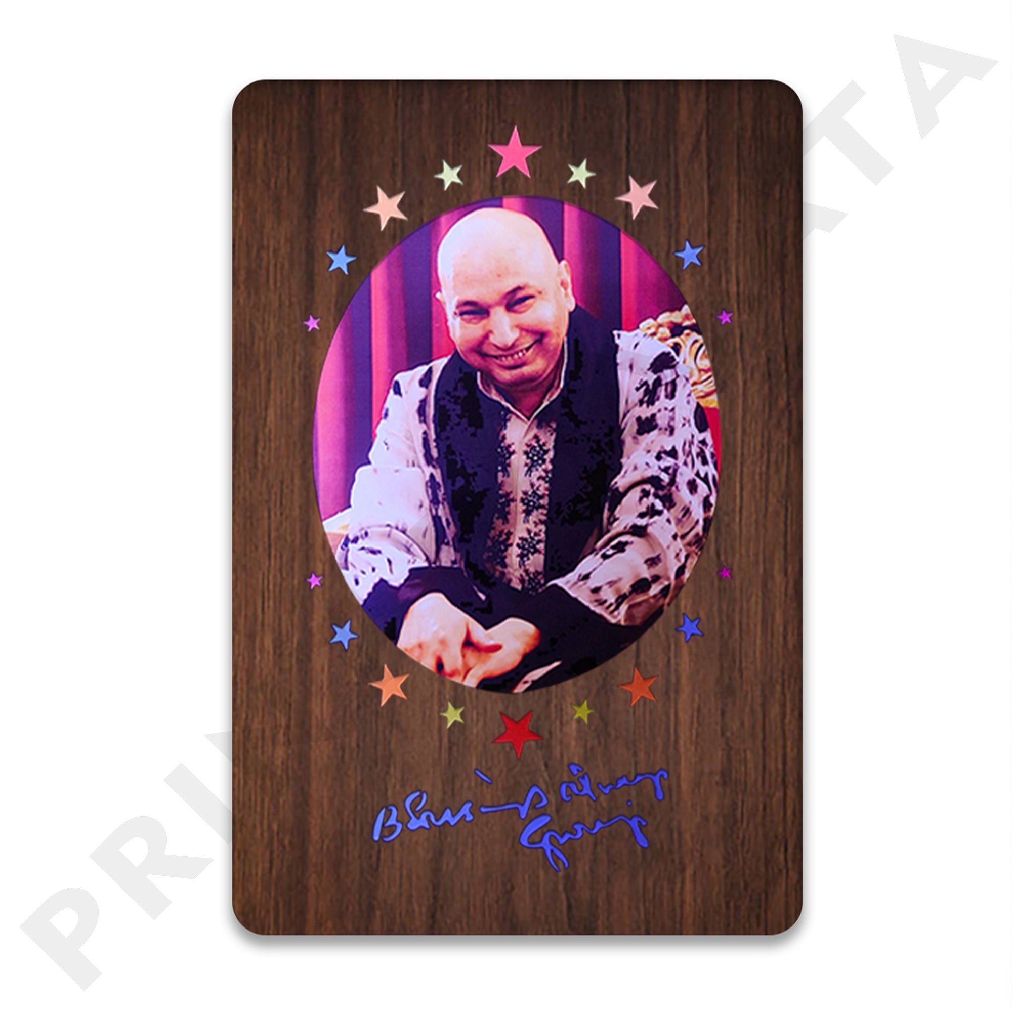 Neon MDf Guruji Frame