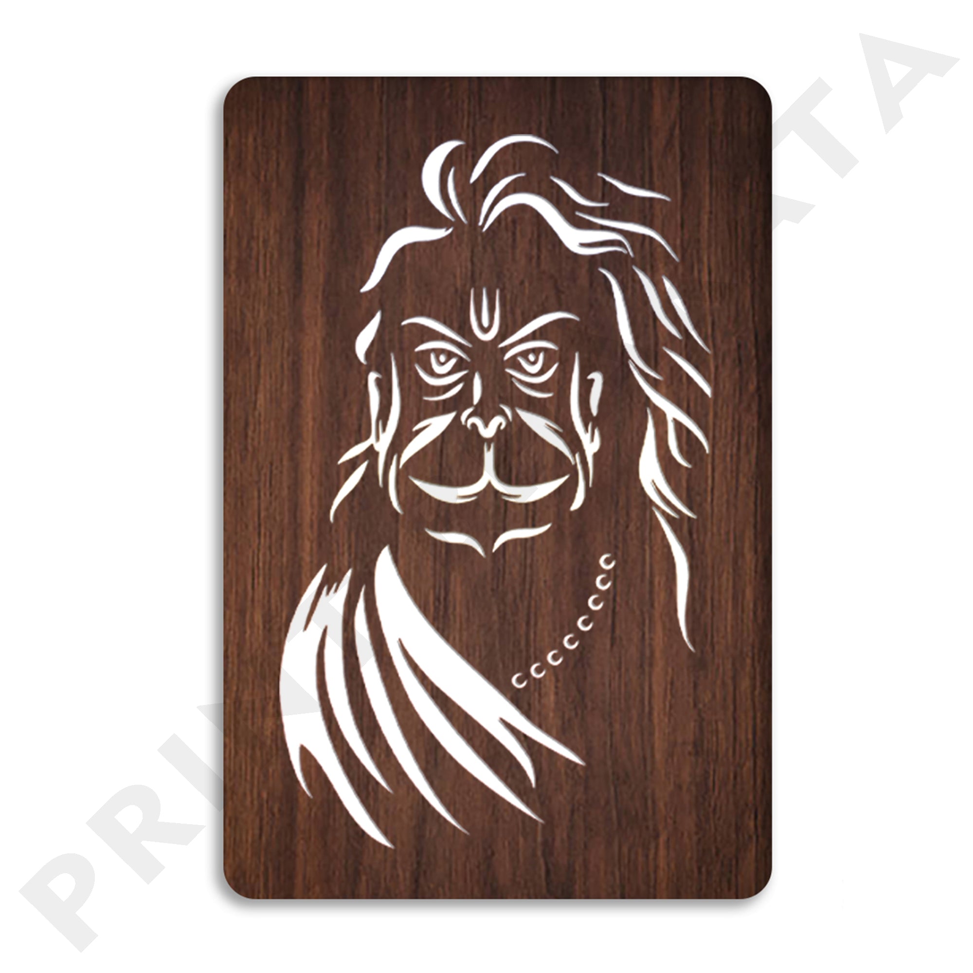 MDf Neon Hanuman Ji Frame