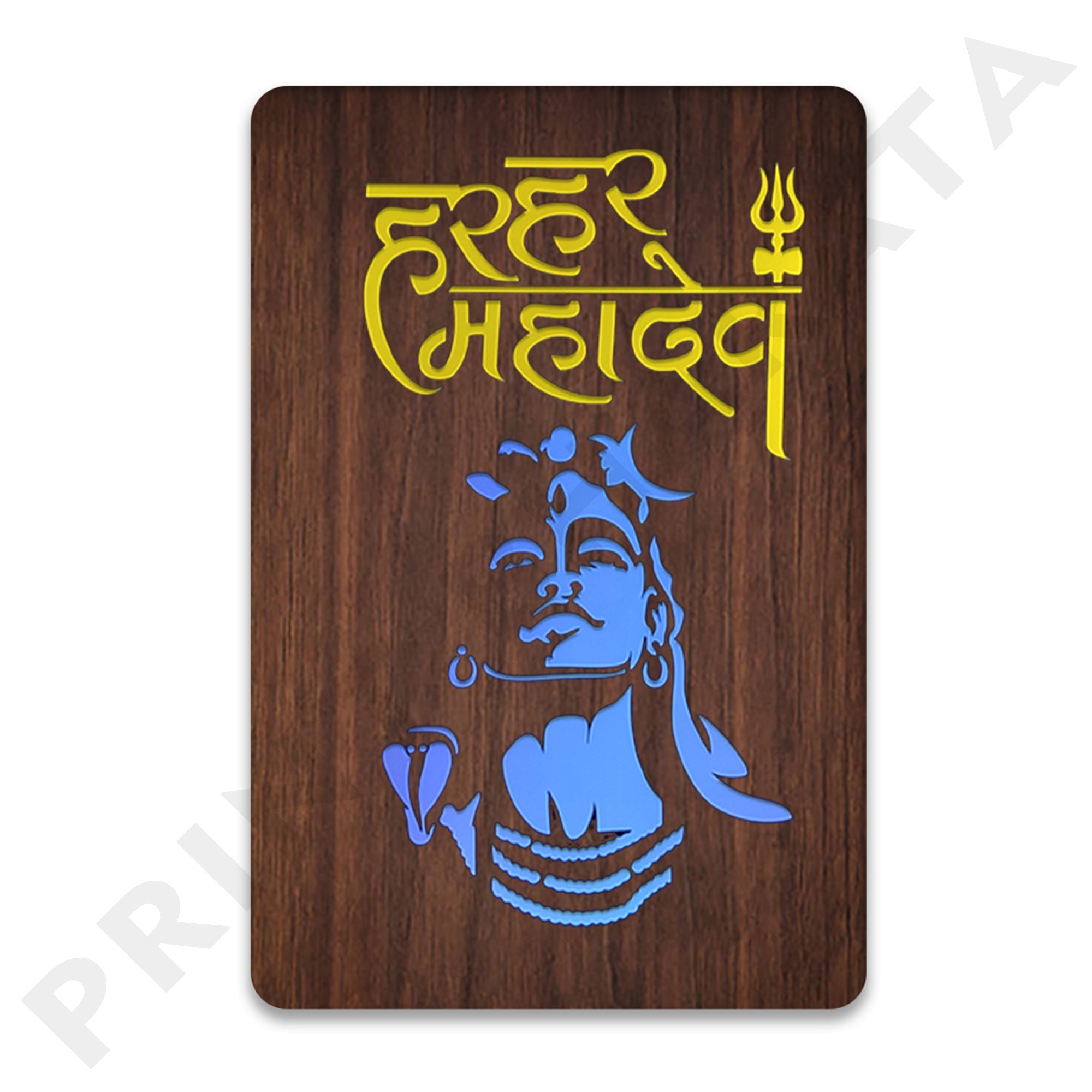 MDf Neon Har Har Mahadev Frame