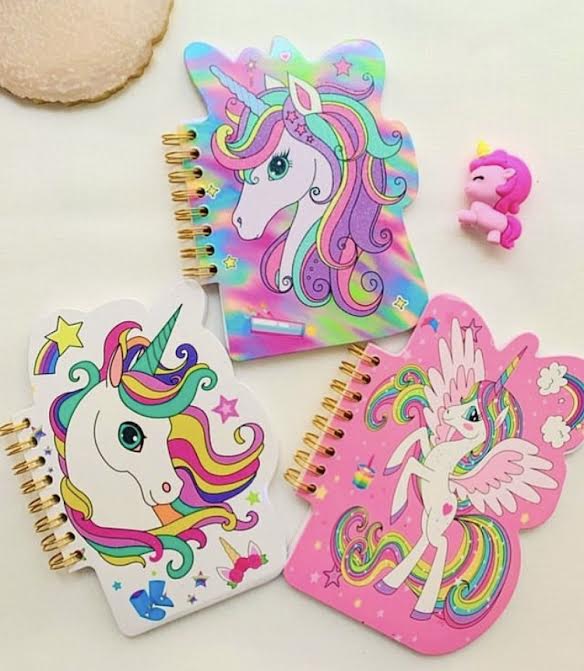 Unicorn mini diary (set of 3)