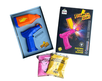 Holi Color Blaster Gun with Powder Tank – Manual Gulal Shooter for Festival Fun