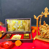 Radhe Krishna Pocket Temple (24 Karat Gold Coated)