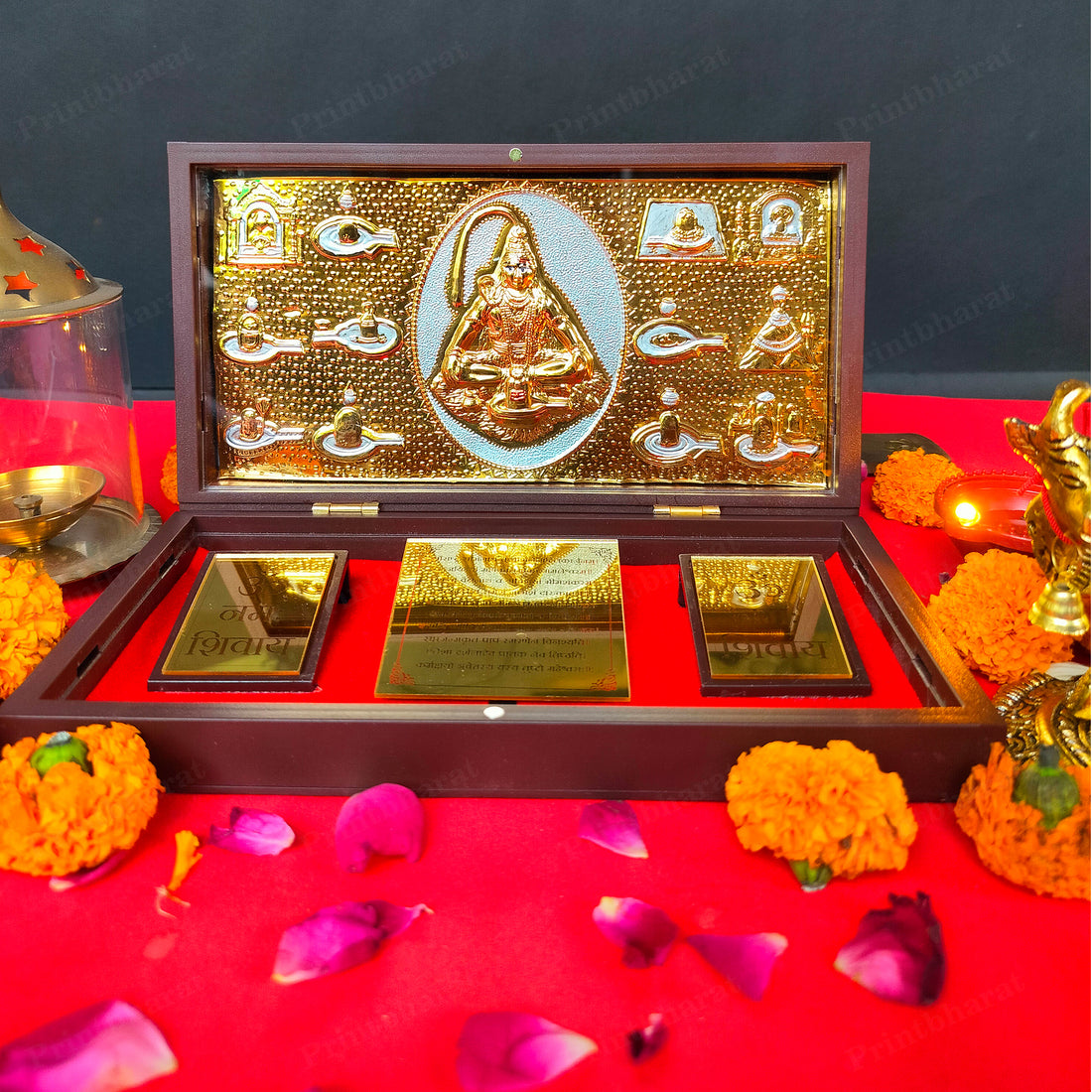 Shiv Shanker Pocket Temple (24 Karat Gold Coated)