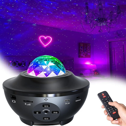 Star Night Light Projector Bluetooth Music Speaker