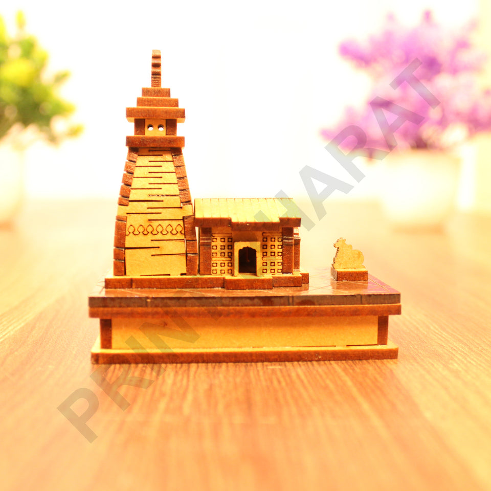Kedarnath Wooden Temple,Shree Kedarnath Dham LENGTH: 11.5 CM,WIDHT: 8.5 CM,HEIGHT: 16 CM