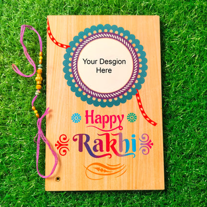 Raksha Bhadan Customized Assorted  Mdf Frame With Rakhi