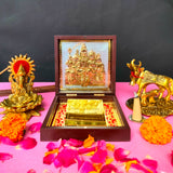 Shiv Shanker Small Pocket Temple (24 Karat Gold Coated)