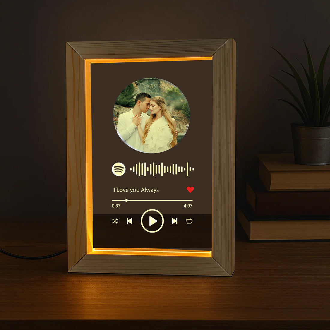 Customized Acrylic Spotify Photo Frame Personalized Name, Photo Text