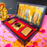 Swami Narayan MDF Pocket Temple (24 Karat Gold Coated)