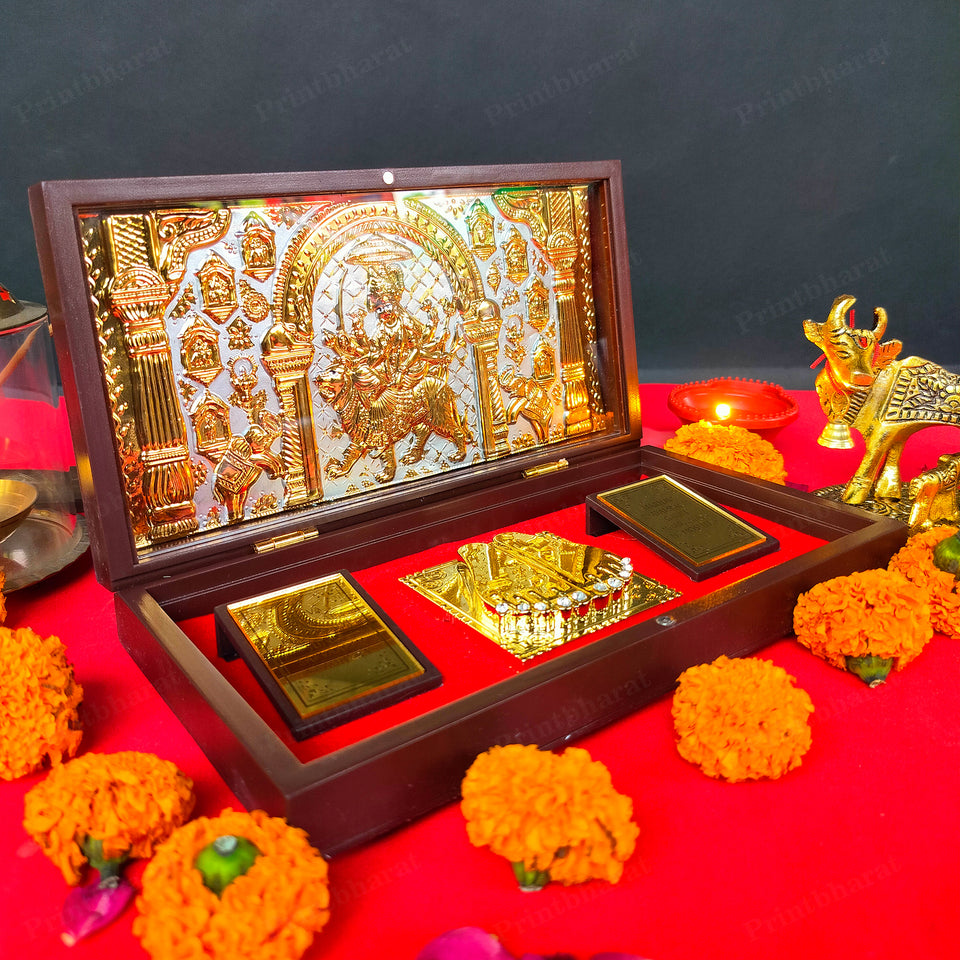 Jai Mata Di Pocket Temple (24 Karat Gold Coated)