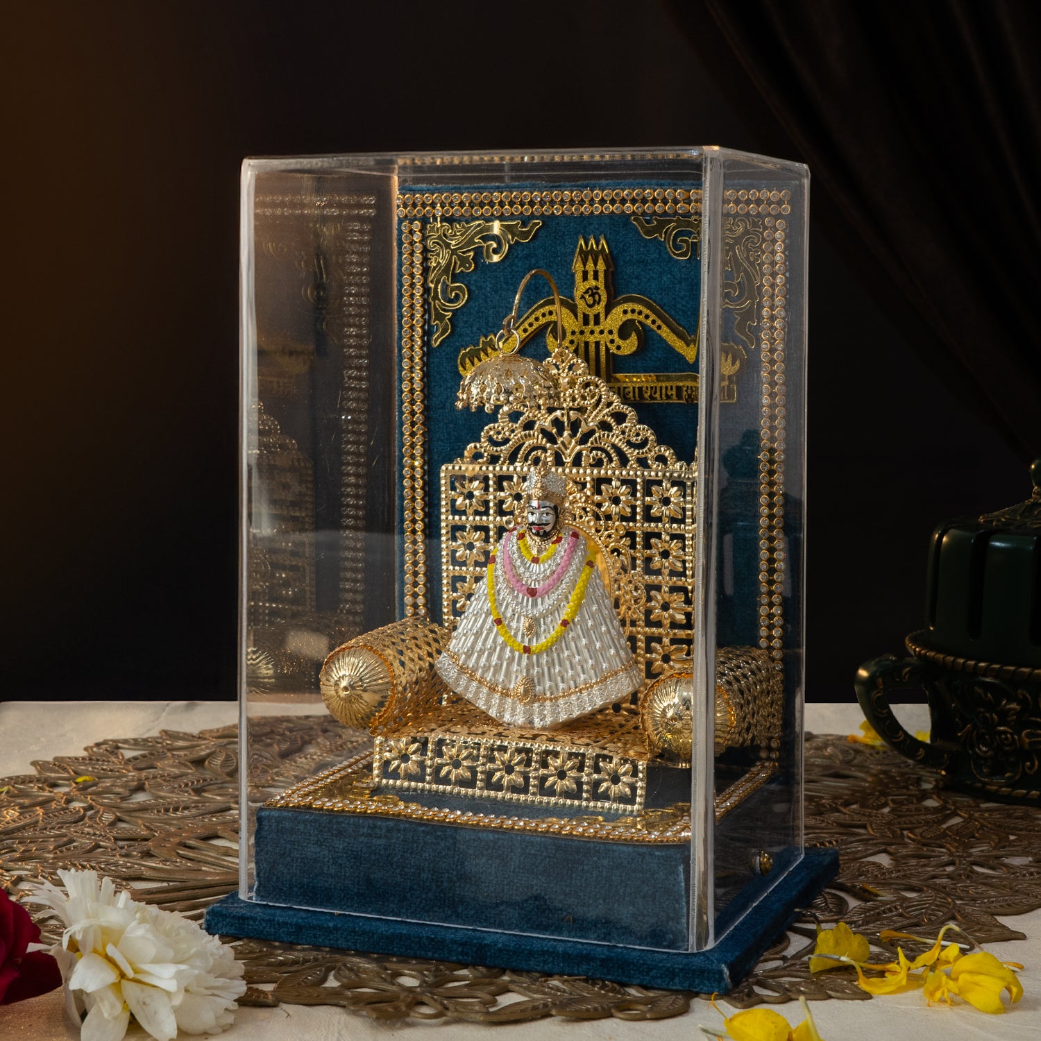 Shri Khatu Shyam Ji With Gold And Silver Coated