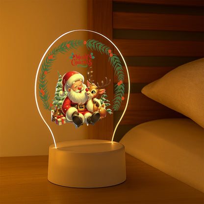 christmas Christmas LED Night Lamp | Festive Decorative Light for Home &amp; Gifting