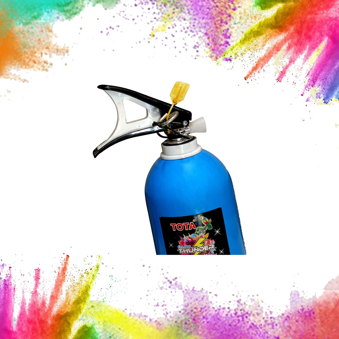 Tota Thunder Single Jet Holi Colour Cloud Gadget-Single  Colors One Time Use Holi Cylinder - 2 Kg Natural and Herbal Gulal for Holi and Photoshoots