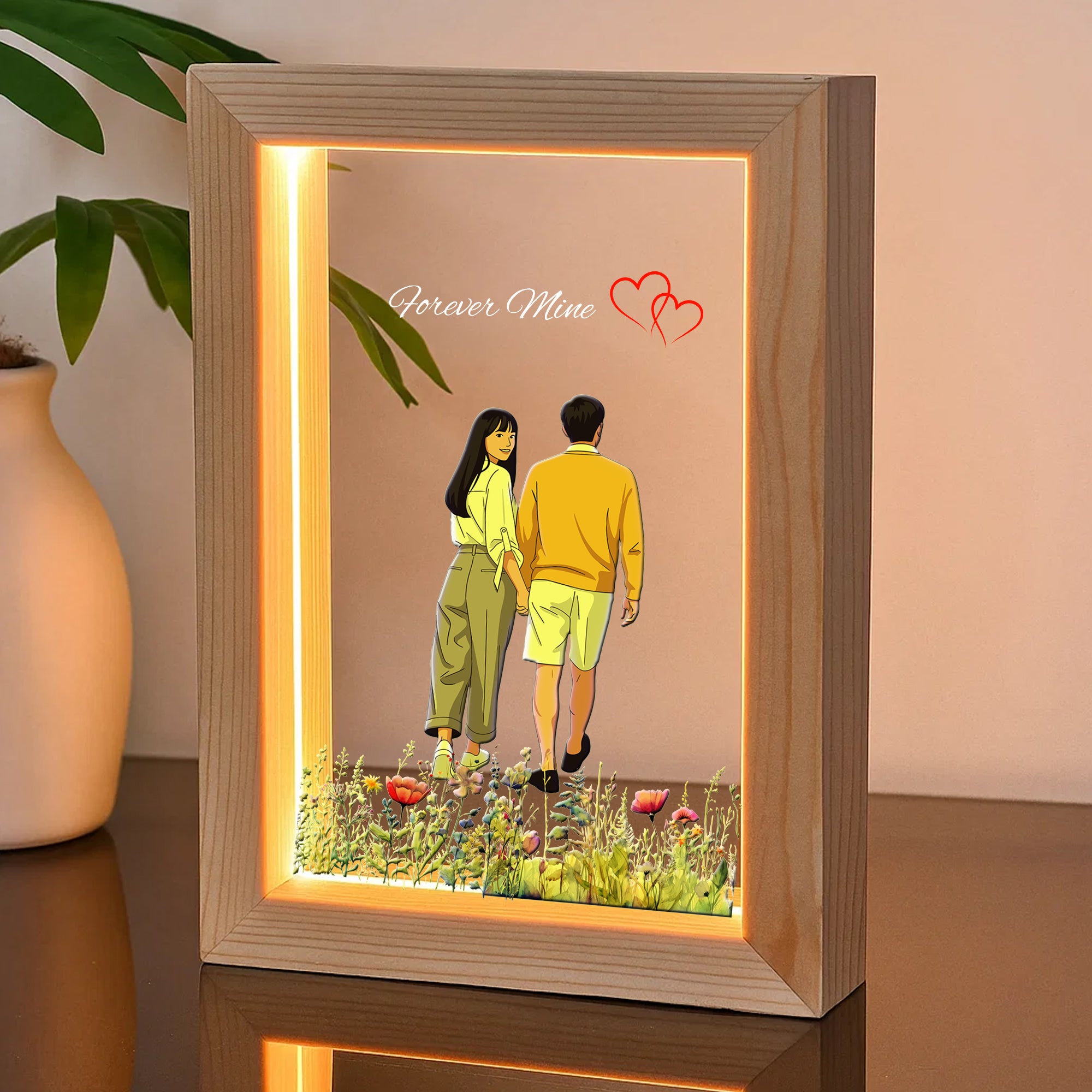 Customized Acrylic Photo Frame 7×5 Inch Personalized Name, Photo Text